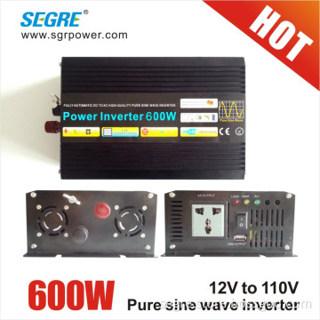 600W Pure sine wave car power inverter with USB 500mA